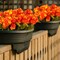 6 Bundles Silk Geraniums Artificial Flowers for Outdoors, UV Resistant Faux Plants Realistic for Garden Patio Porch Window Box Home Indoor Outdoor Decor (6, Orange-Yellow)
